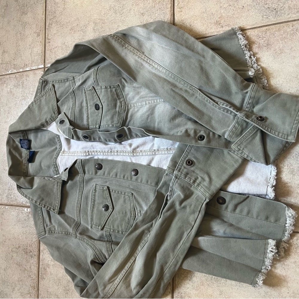 SO Olive-Green Casual Button Shirt